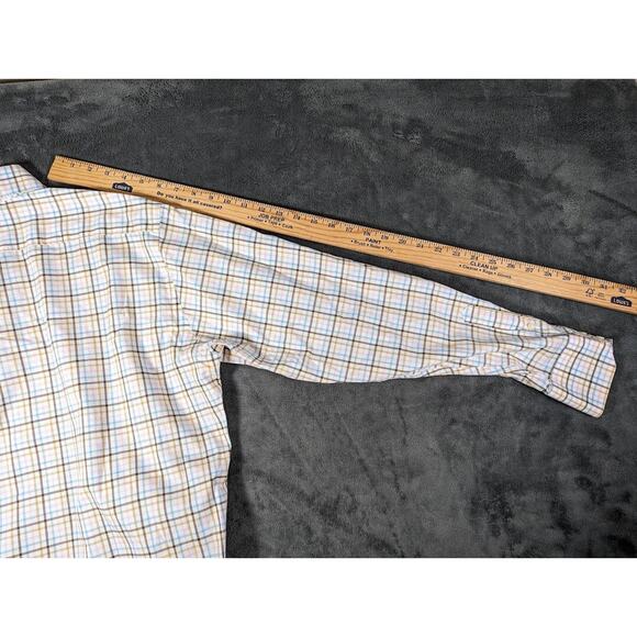 Tailorbyrd Men's Flip Cuff Long Sleeve Striped dress shirt Multi color Size L - Picture 9 of 10